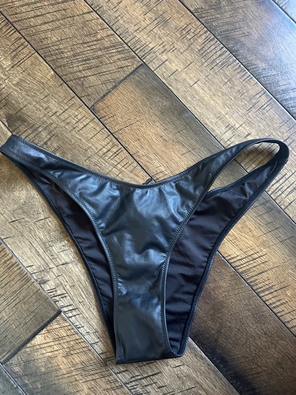 SKIMS Black High-Cut Bikini Bottom